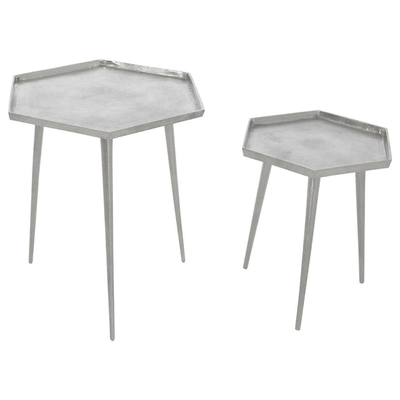 Hamilton Interiors Living Halle Set Of 2 Hexagonal Side Tables House of Isabella UK