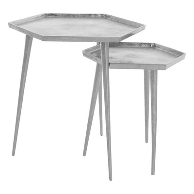 Hamilton Interiors Living Halle Set Of 2 Hexagonal Side Tables House of Isabella UK