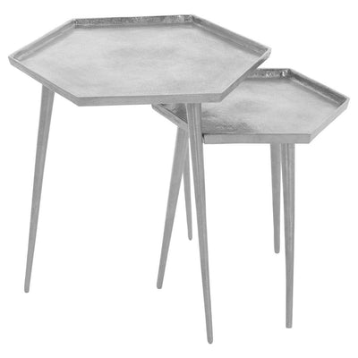 Hamilton Interiors Living Halle Set Of 2 Hexagonal Side Tables House of Isabella UK