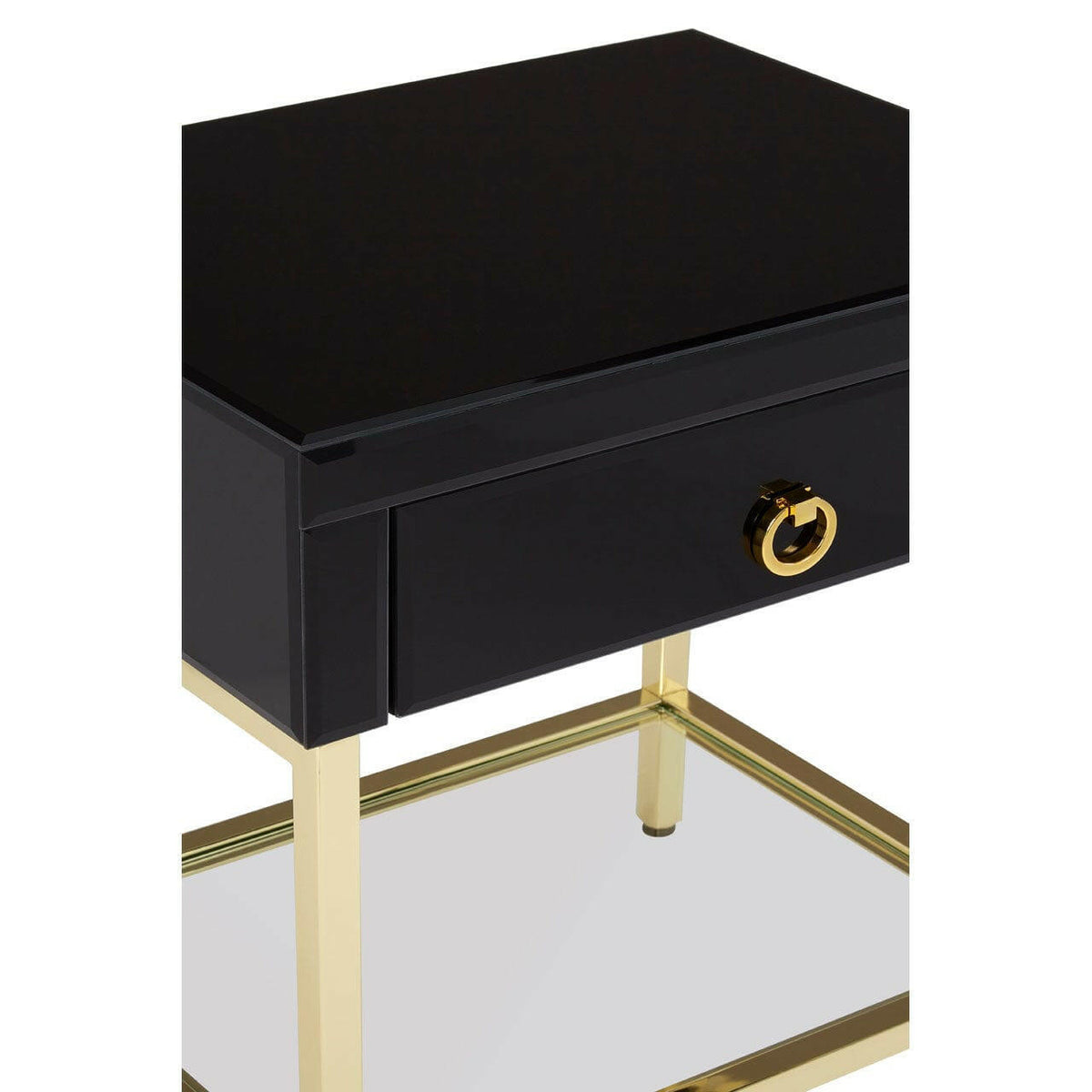 Kensington Townhouse Gold Finish Side Table.