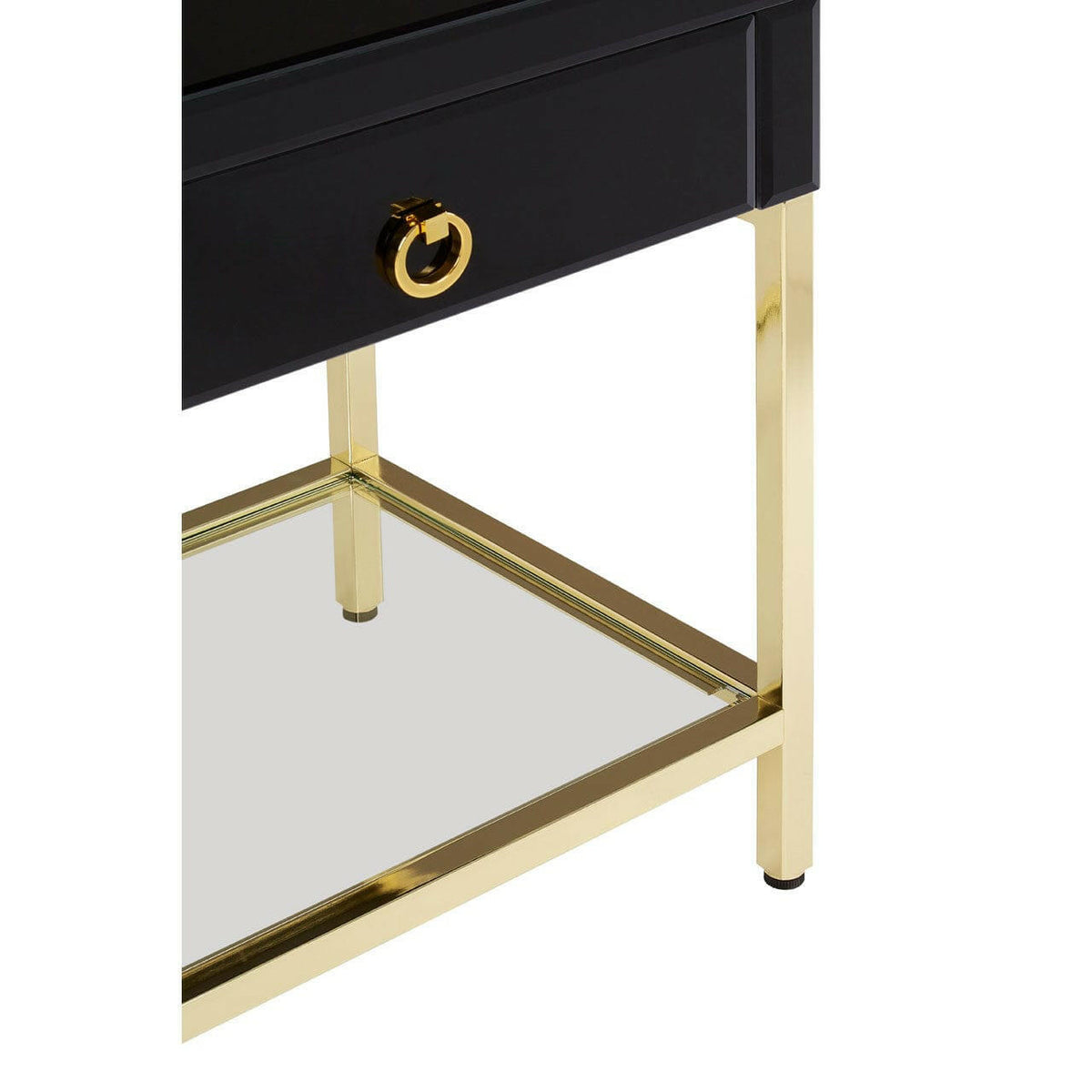 Kensington Townhouse Gold Finish Side Table.