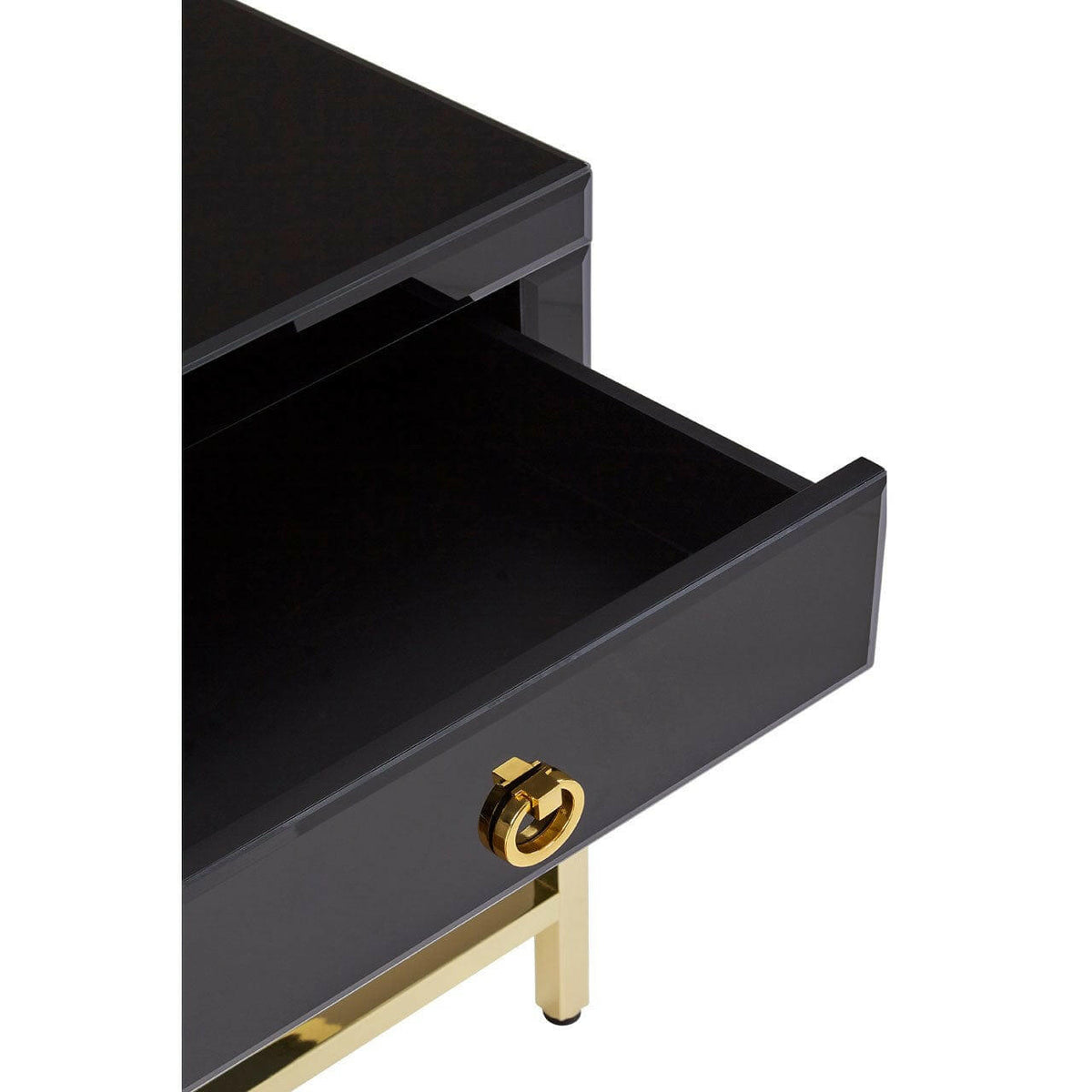 Kensington Townhouse Gold Finish Side Table.