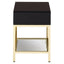 Hamilton Interiors Living Kensington Townhouse Gold Finish Side Table House of Isabella UK