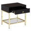Hamilton Interiors Living Kensington Townhouse Gold Finish Side Table House of Isabella UK