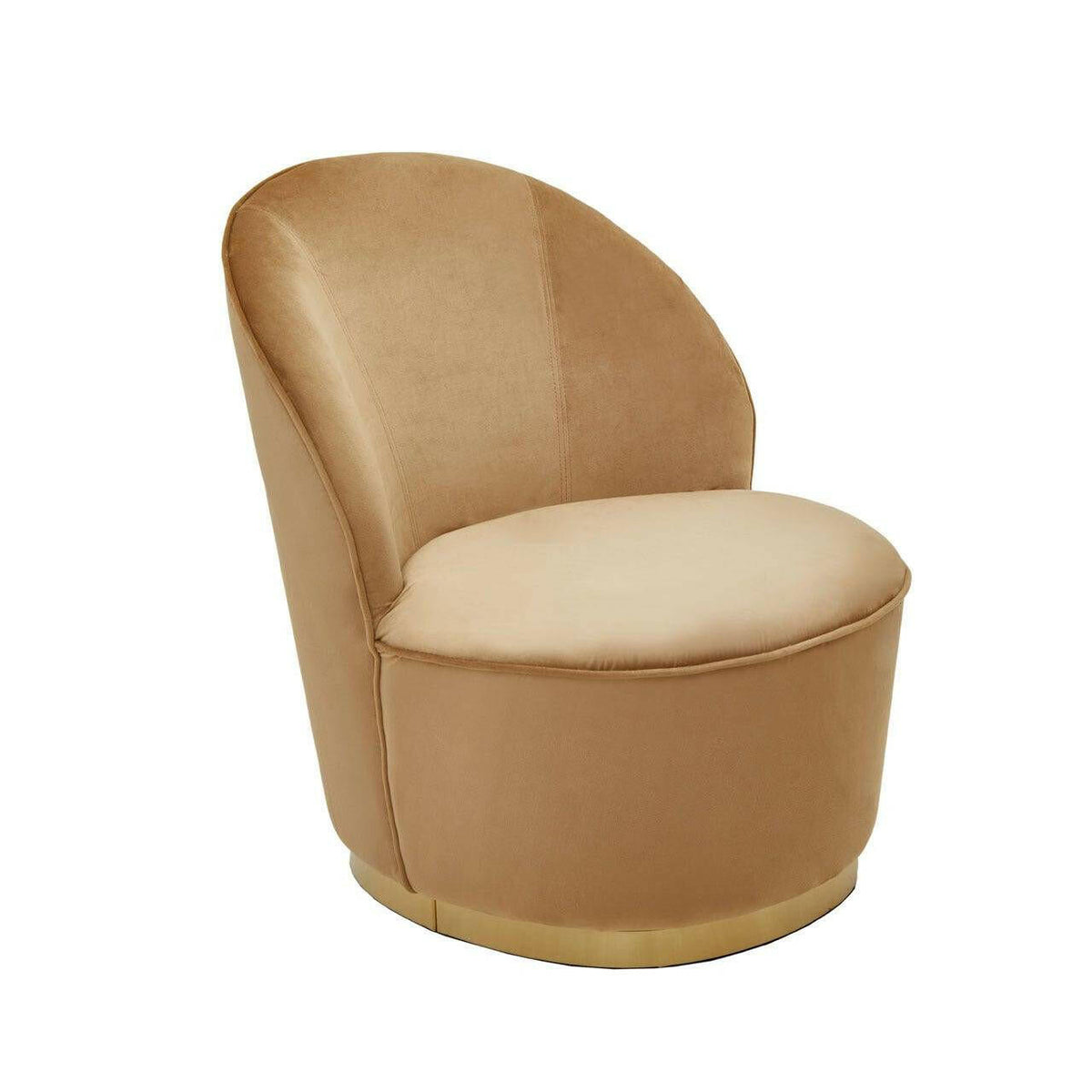 Kids Tamra Gold Base Velvet Chair.