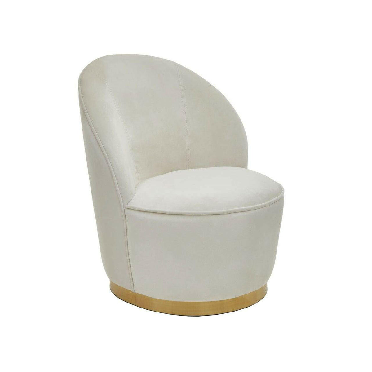 Kids Tamra Gold Base Velvet Chair.