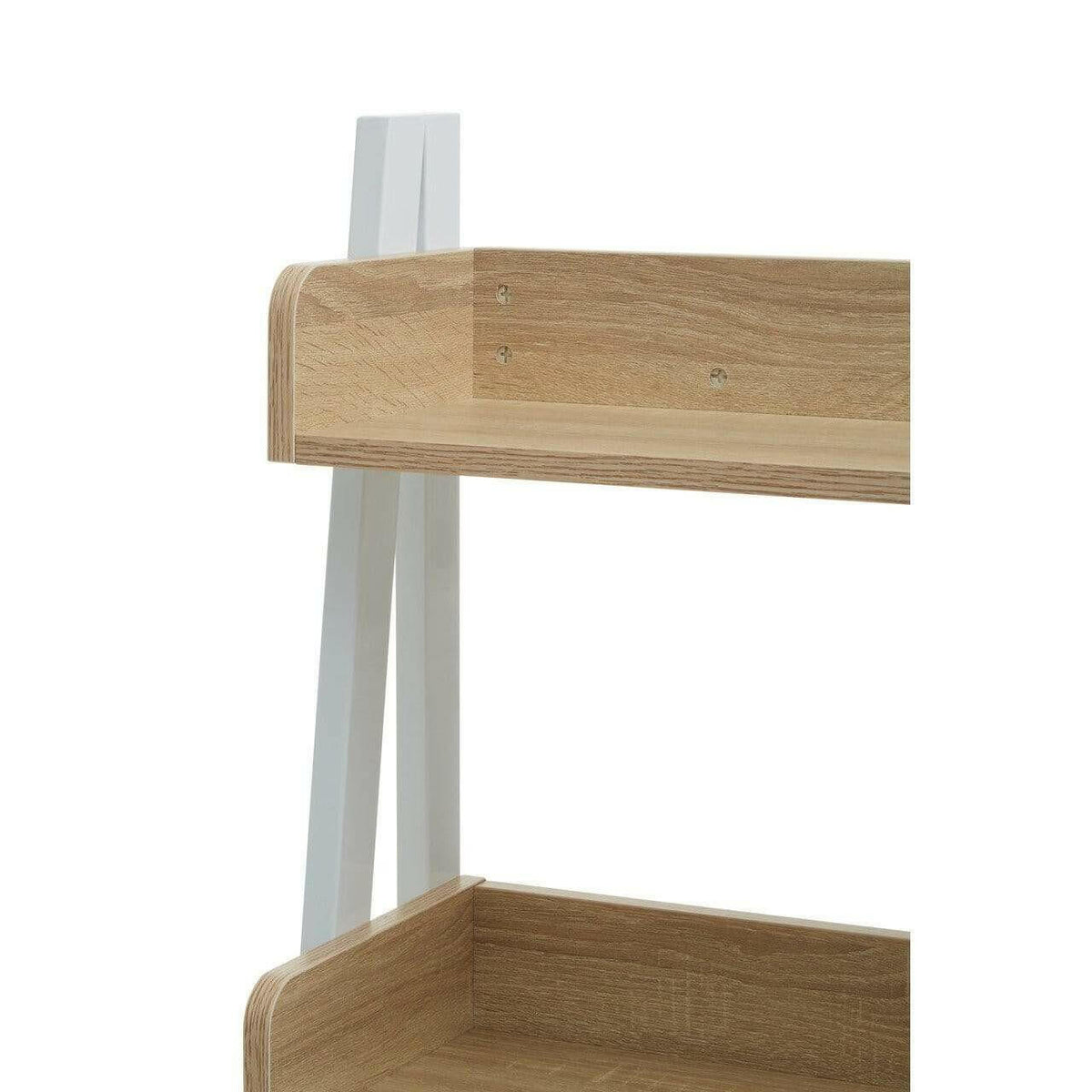 Kitsey Five Tier Light Oak Shelf Unit.