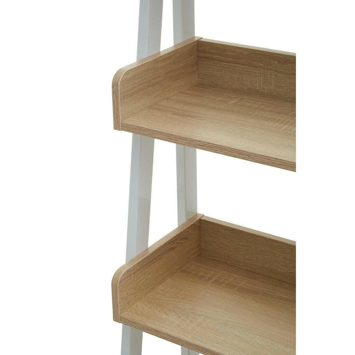 Kitsey Five Tier Light Oak Shelf Unit.