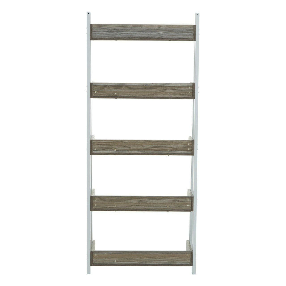 Kitsey Five Tier Natural Oak Shelf Unit.