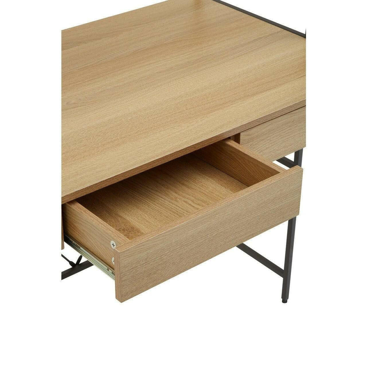 Kitsey Natural Oak Effect Modular Desk.