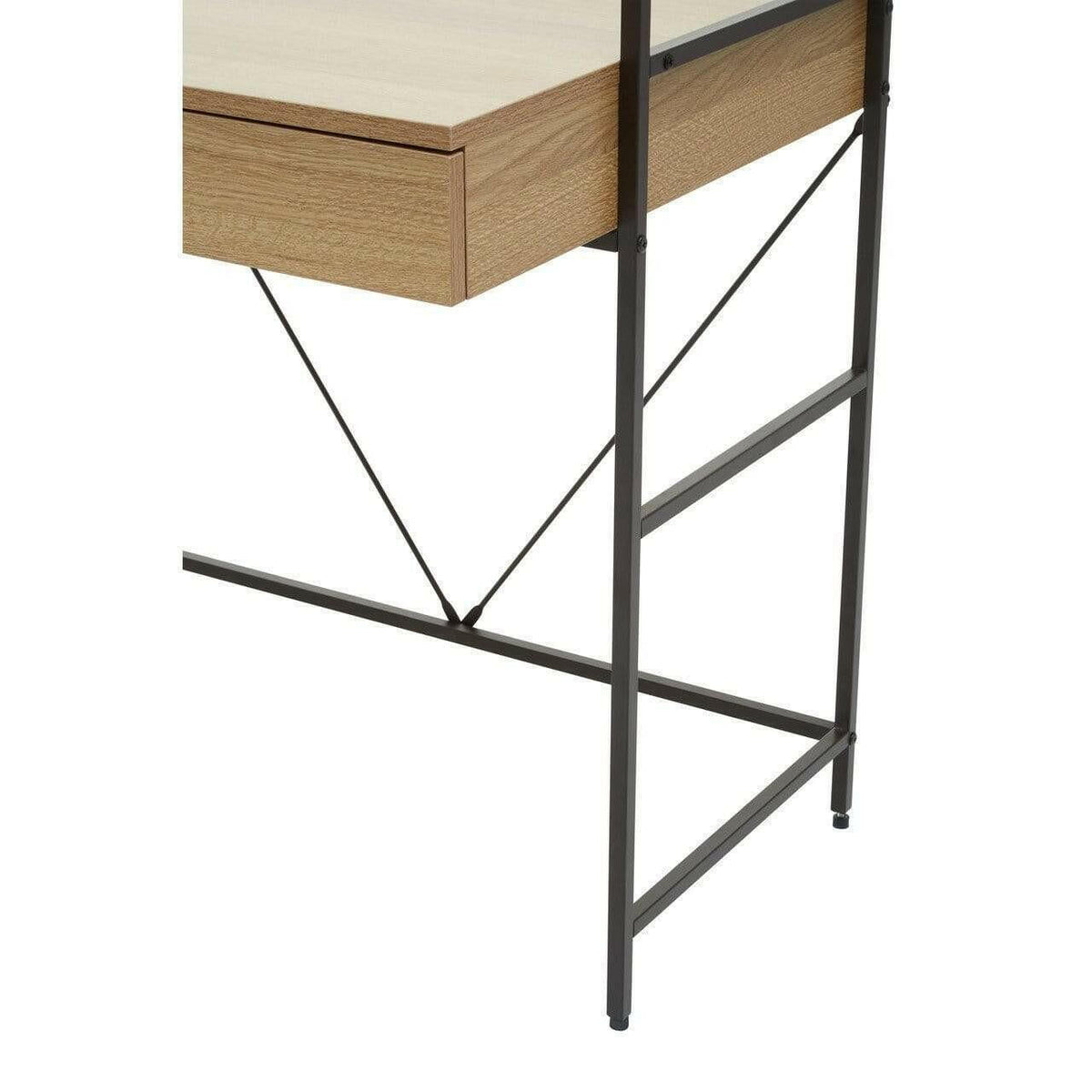 Kitsey Natural Oak Effect Modular Desk.