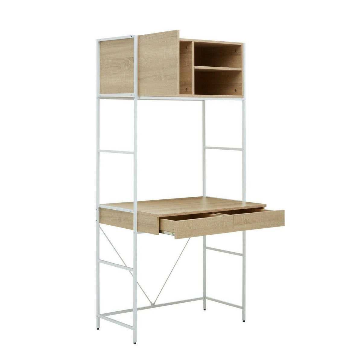 Kitsey Natural Oak Modular Desk.