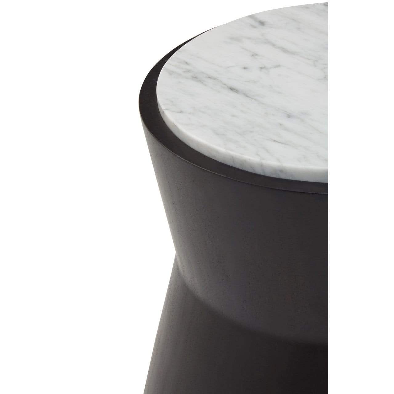 Hamilton Interiors, Lino Small Black Drum Side Table - House of Isabella UK