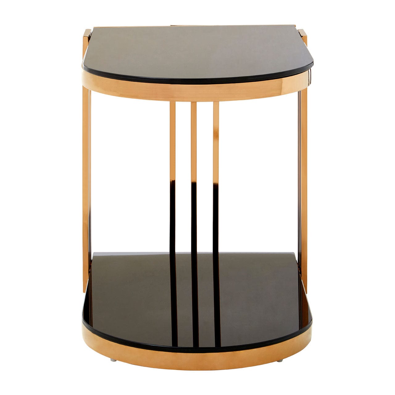 Hamilton Interiors Living Novo Rose Gold / U-Shaped Side Table House of Isabella UK