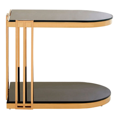 Hamilton Interiors Living Novo Rose Gold / U-Shaped Side Table House of Isabella UK