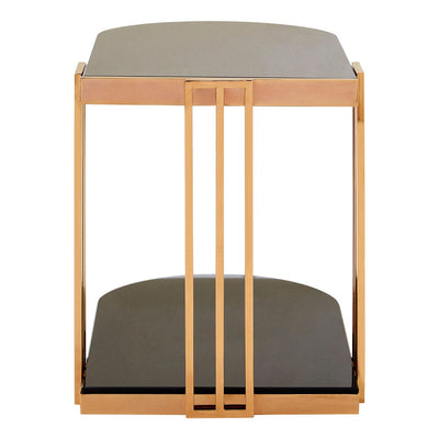 Hamilton Interiors Living Novo Rose Gold / U-Shaped Side Table House of Isabella UK