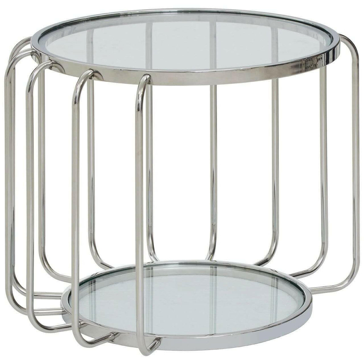 Orzo Side Table with Glass Top.