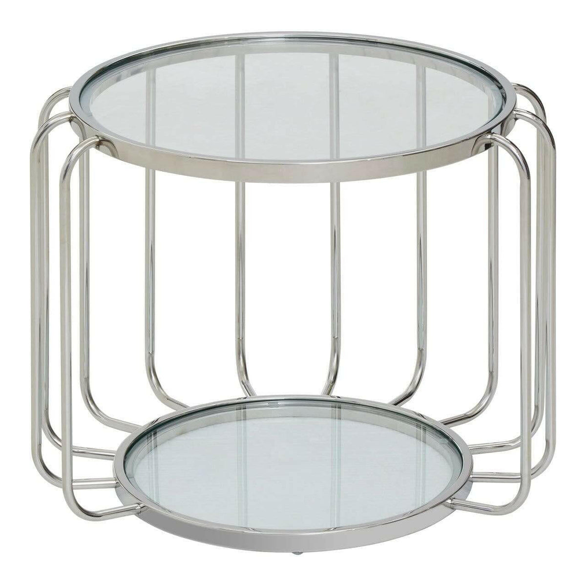 Orzo Side Table with Glass Top.
