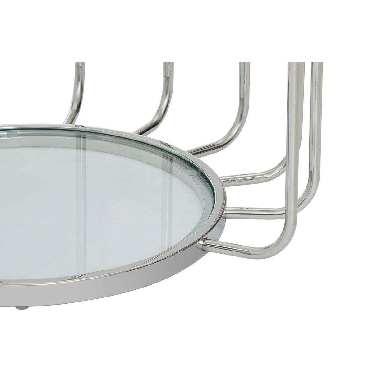 Orzo Side Table with Glass Top.
