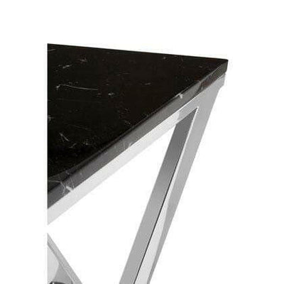 Hamilton Interiors Living Paramount Black Marble End Table House of Isabella UK