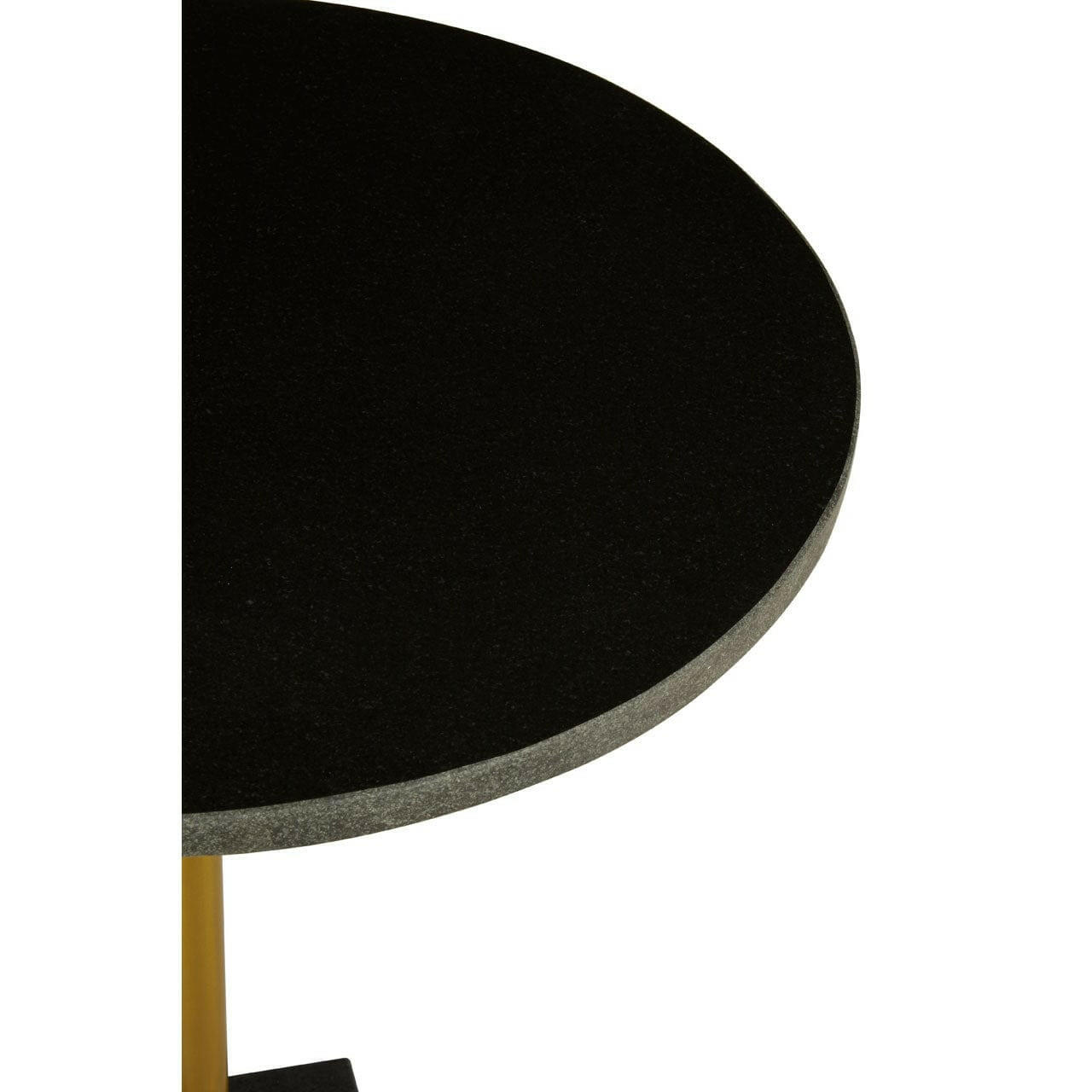 Hamilton Interiors Living Rabia Black Marble Side Table House of Isabella UK