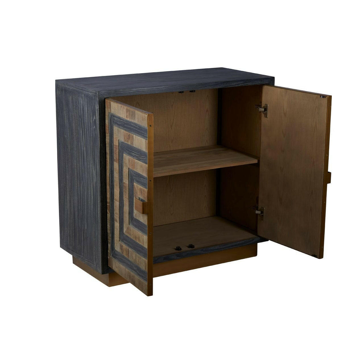 Roselle Antique Brass Finish Sideboard.