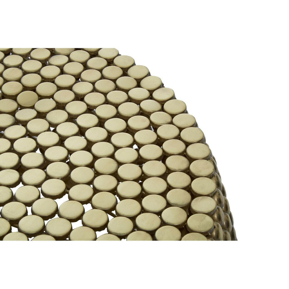Templar Gold Finish Beaded Coffee Table.