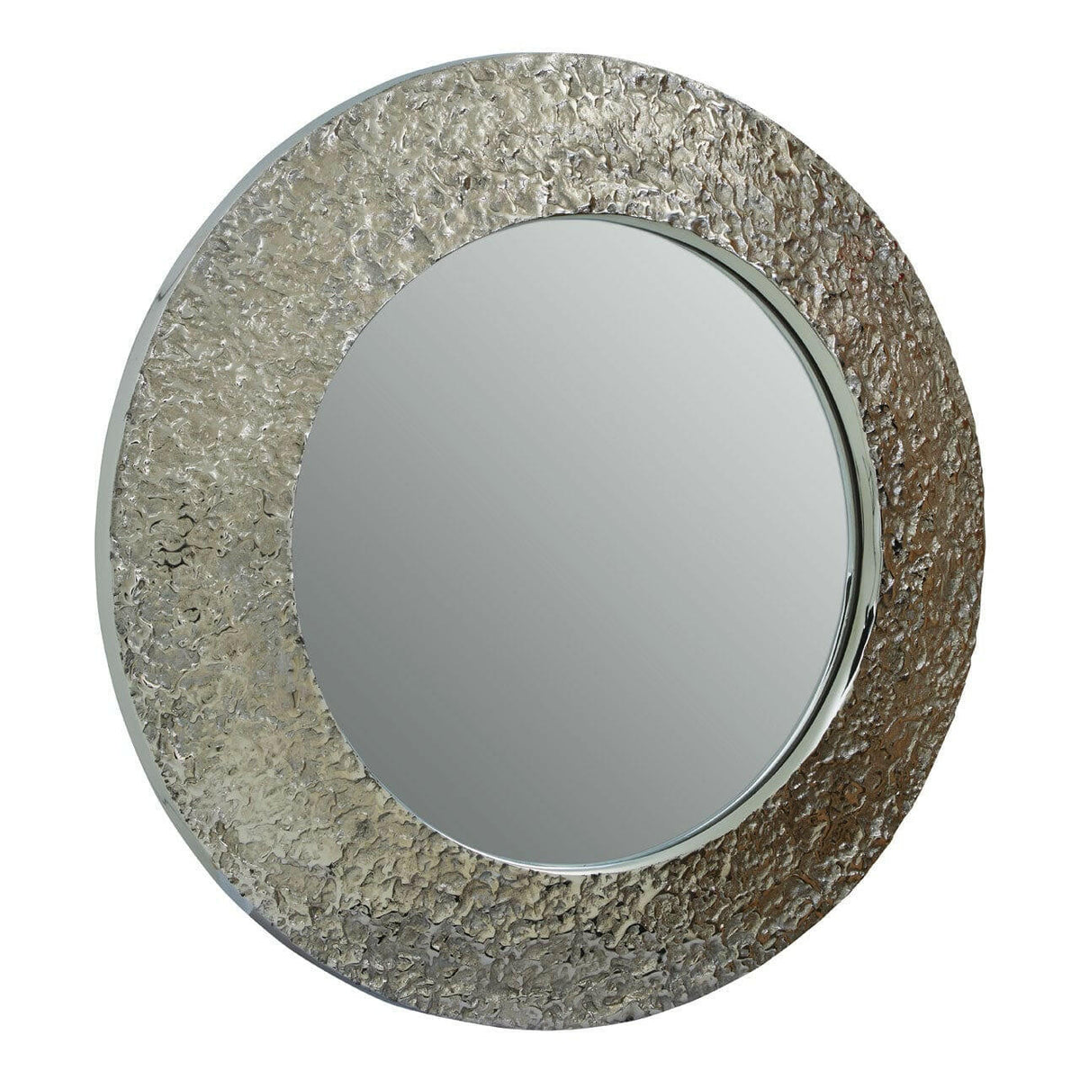 Almora Nickle Finish Wall Mirror.
