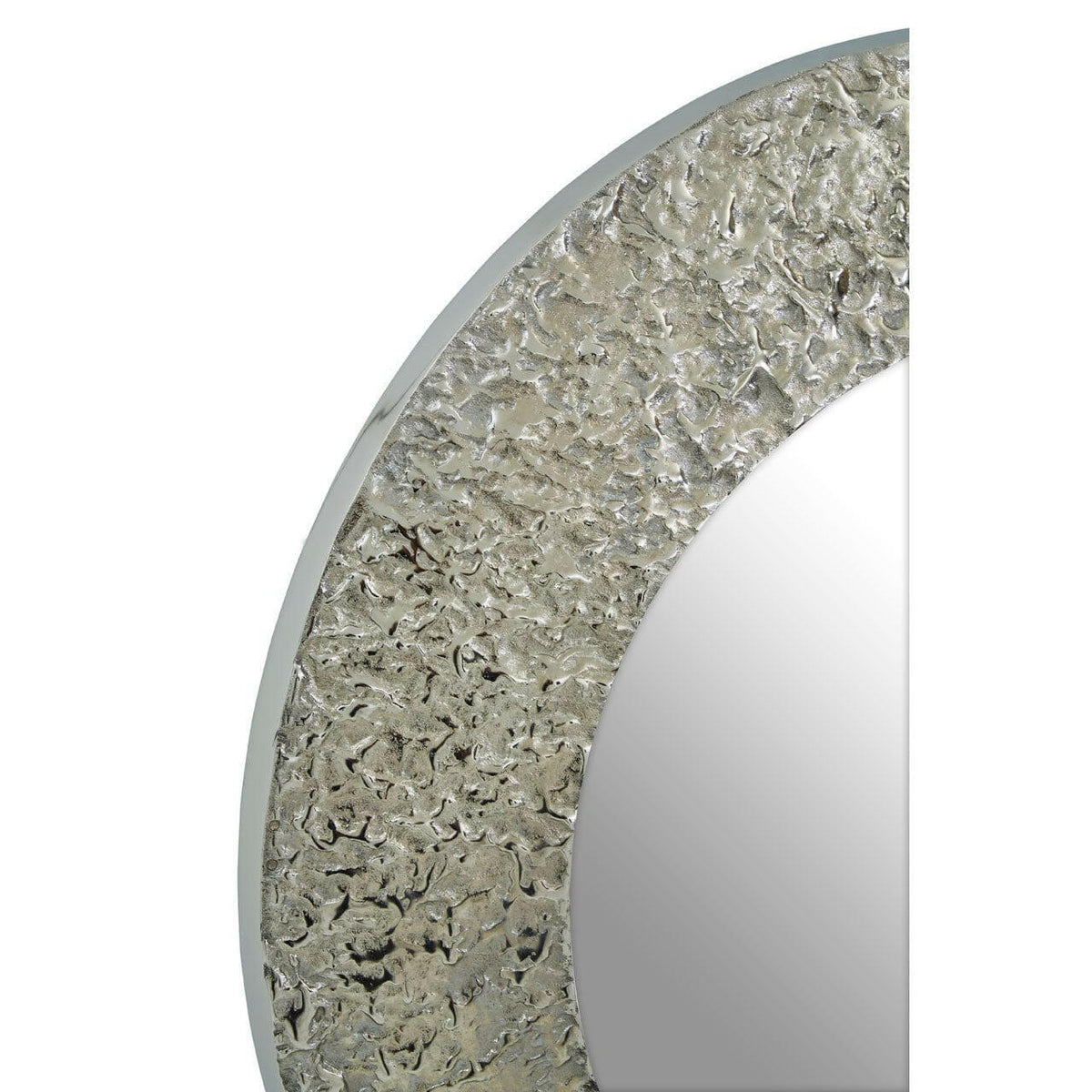 Almora Nickle Finish Wall Mirror.