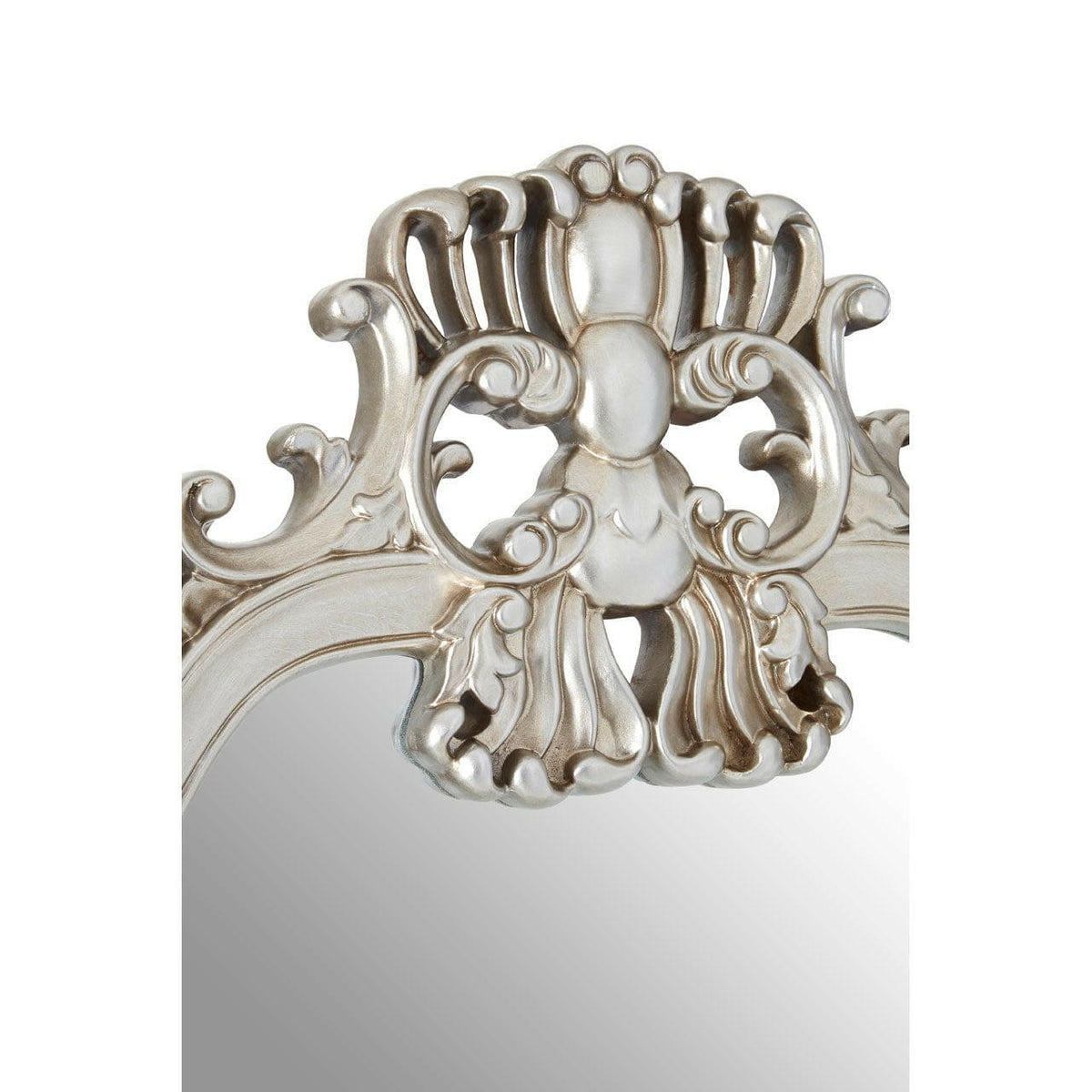 Champagne Decorative Swirl Design Wall Mirror.