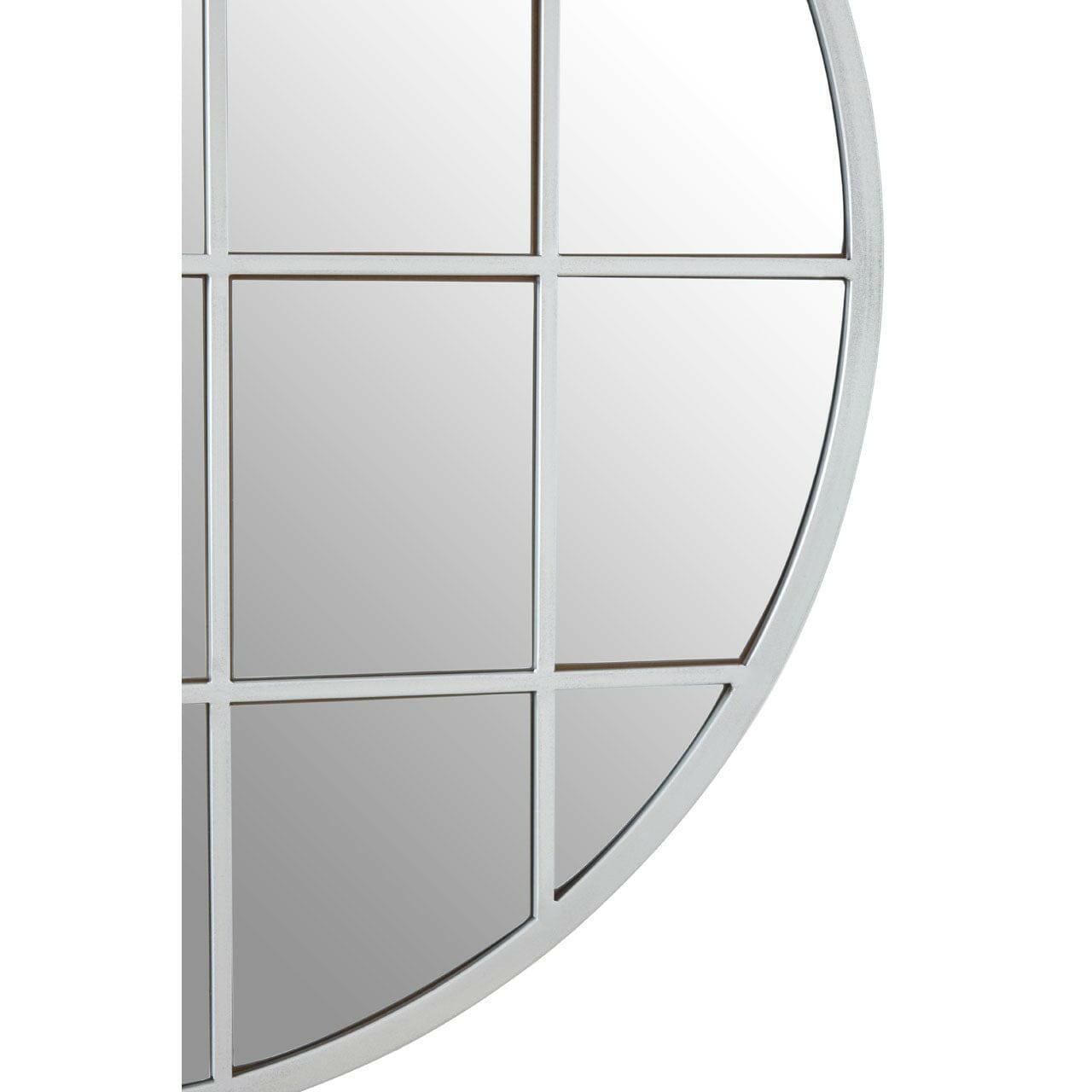 Hamilton Interiors Mirrors Descrates Round Panelled Wall Mirror House of Isabella UK