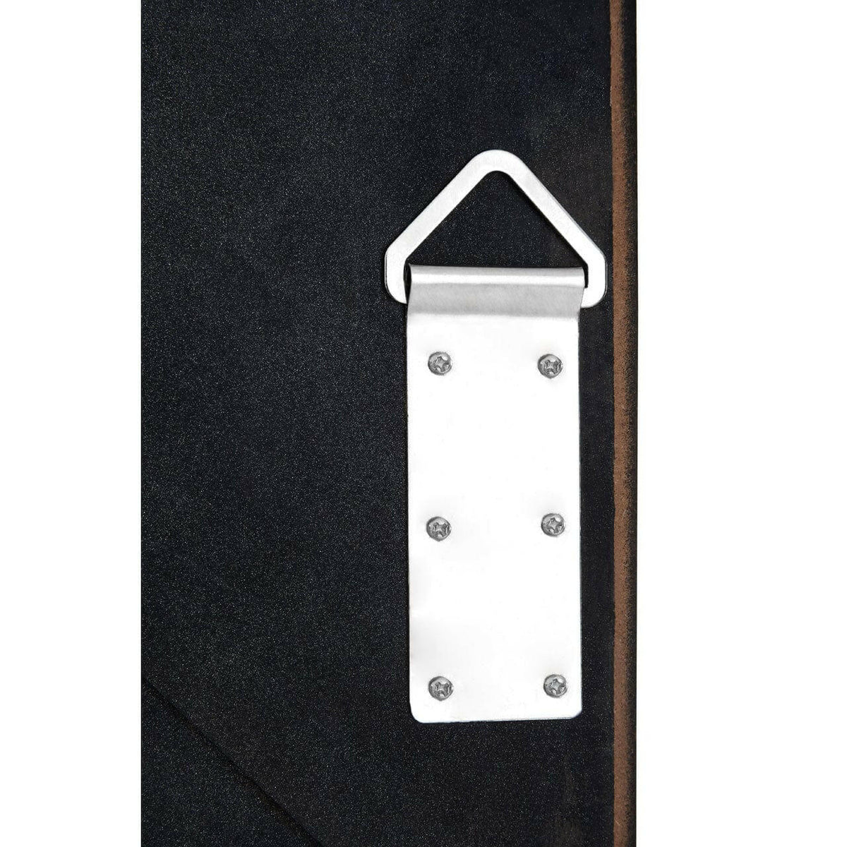 Flat Wood Grey Finish Mirror.