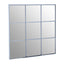 Hamilton Interiors Mirrors Grid Wall Mirror With Silver Finish Frame House of Isabella UK