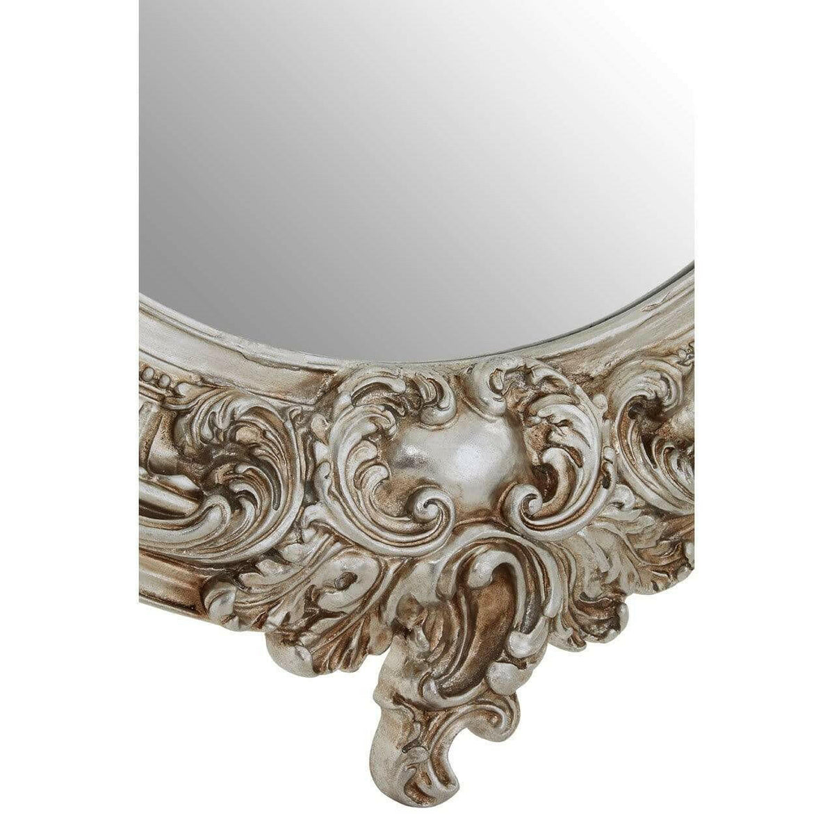Juliette Champagne Oval Framed Wall Mirror.