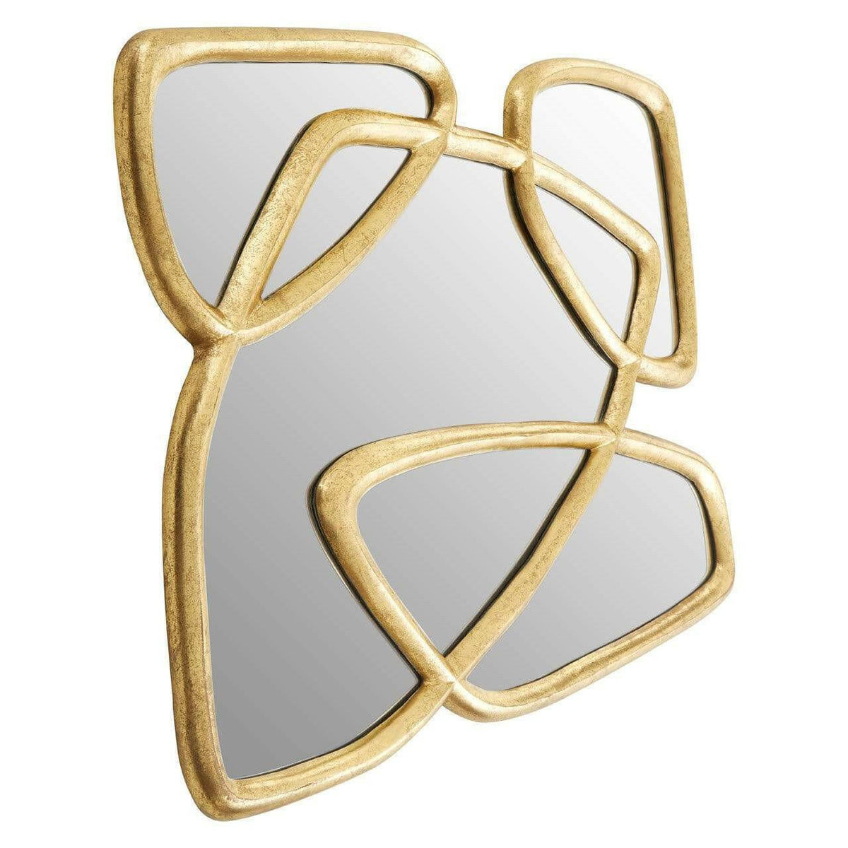 Pablo Gold Finish Wall Mirror.