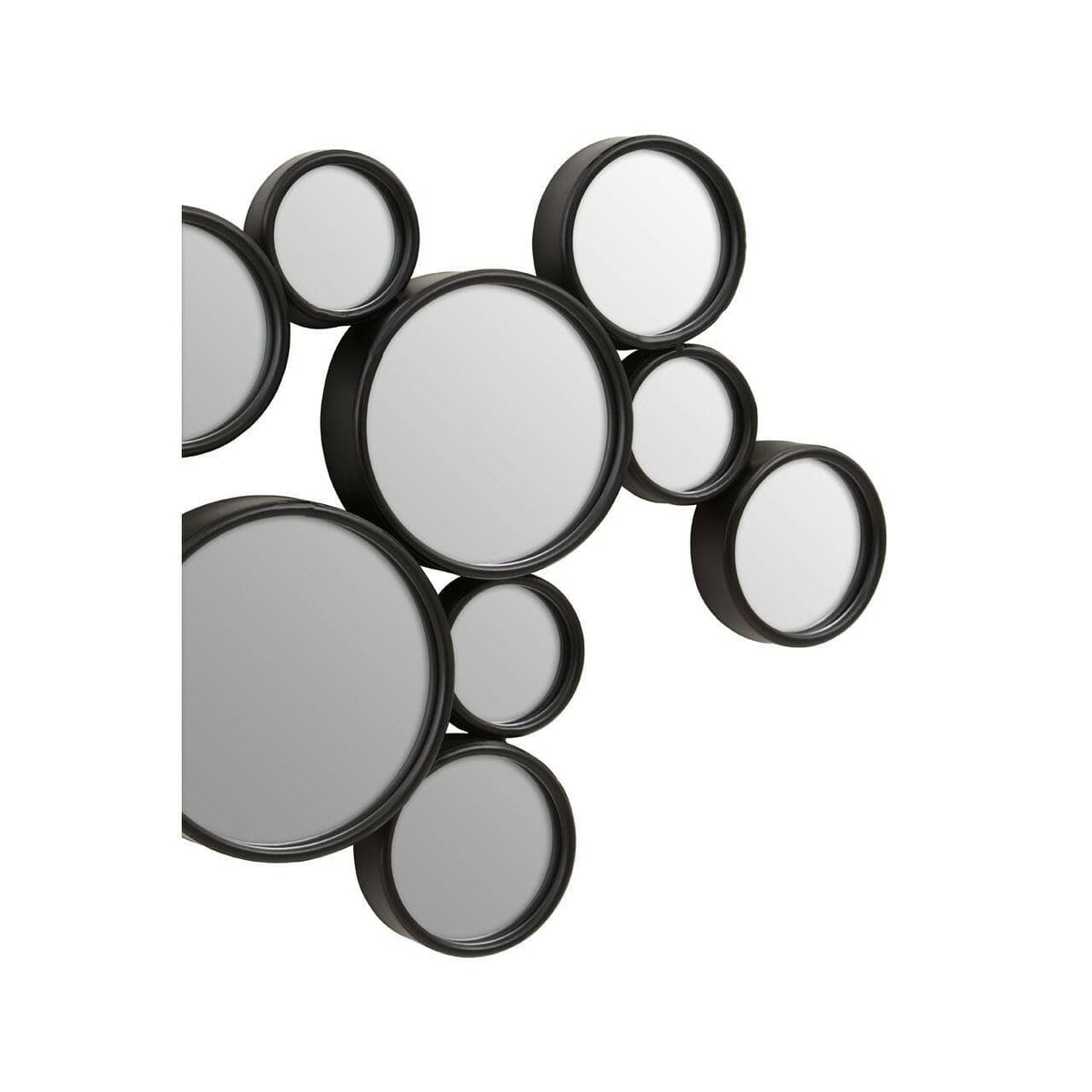 Persephone Black Finish Wall Mirror.