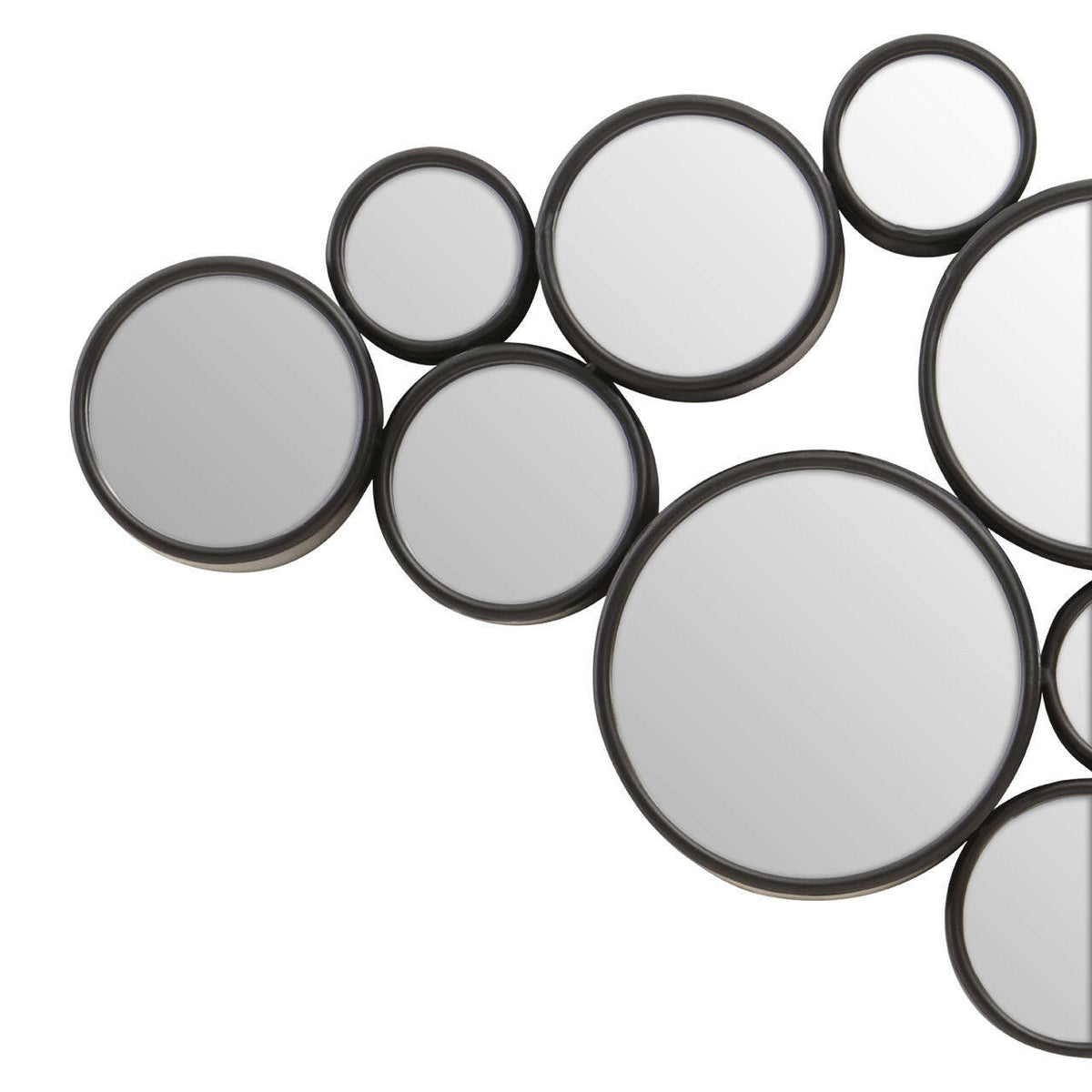 Hamilton Interiors Mirrors Persephone Black Finish Wall Mirror House of Isabella UK