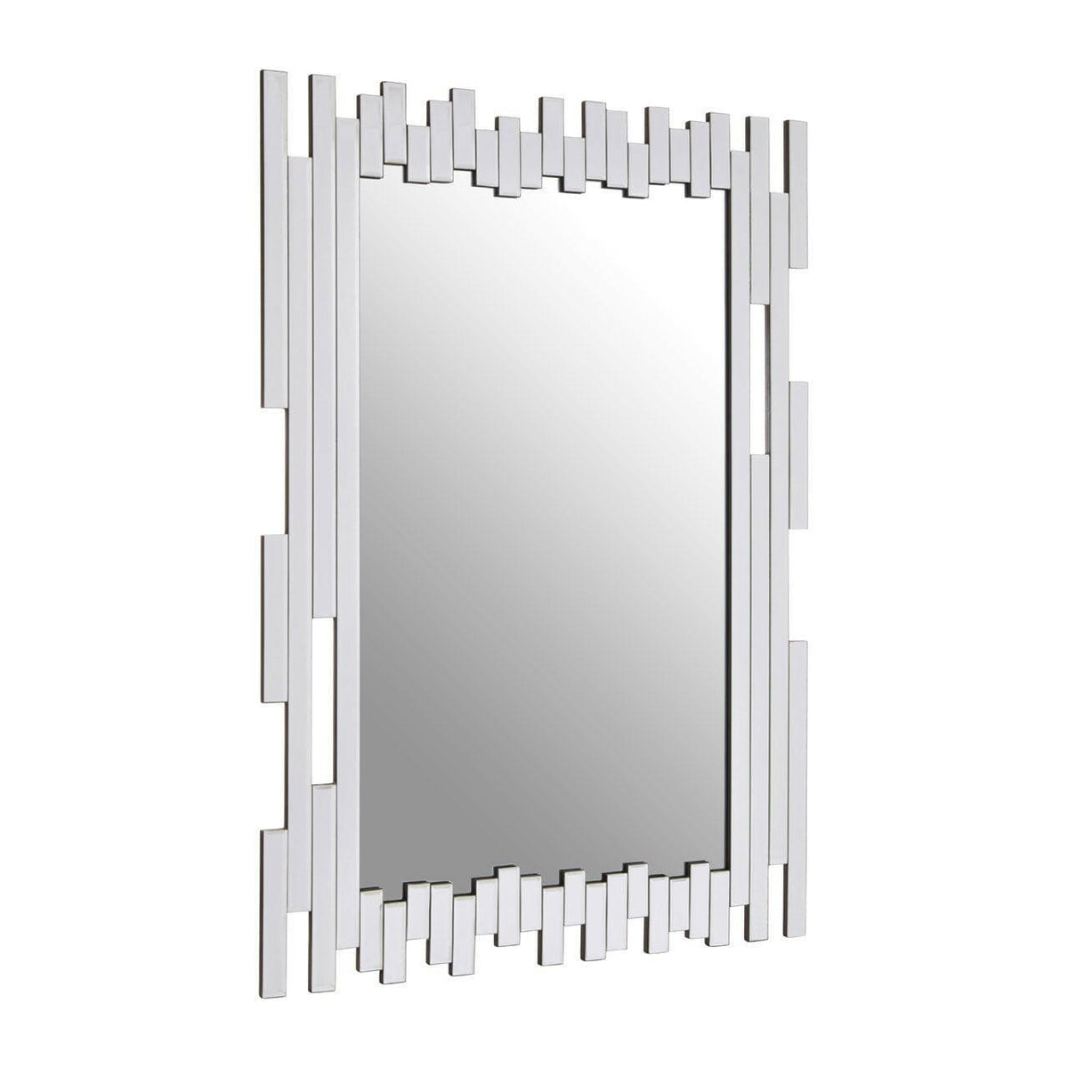 Puzzle Wall Mirror With Cut Out Frame.