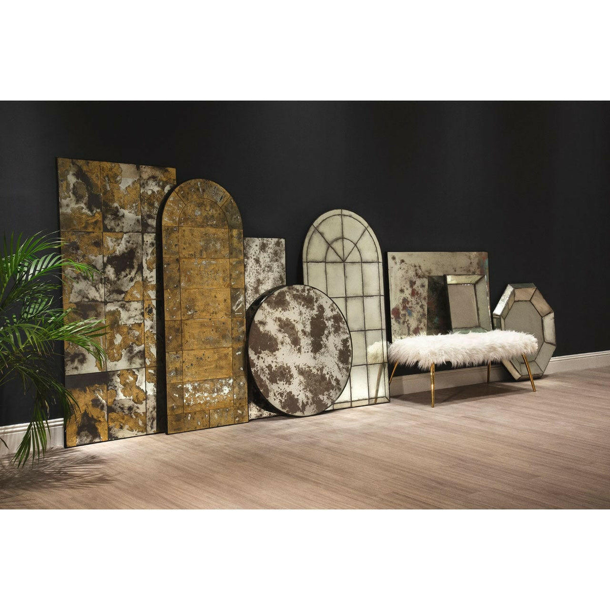 Riza 3D Octagonal Wall Mirror.