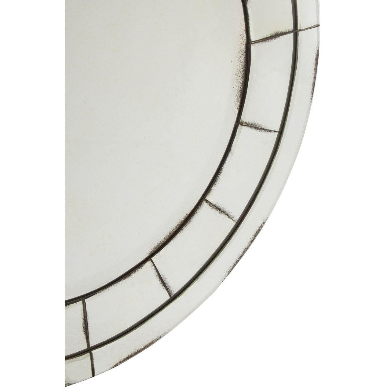 Hamilton Interiors Mirrors Riza Round / Mosaic Effect Wall Mirror House of Isabella UK