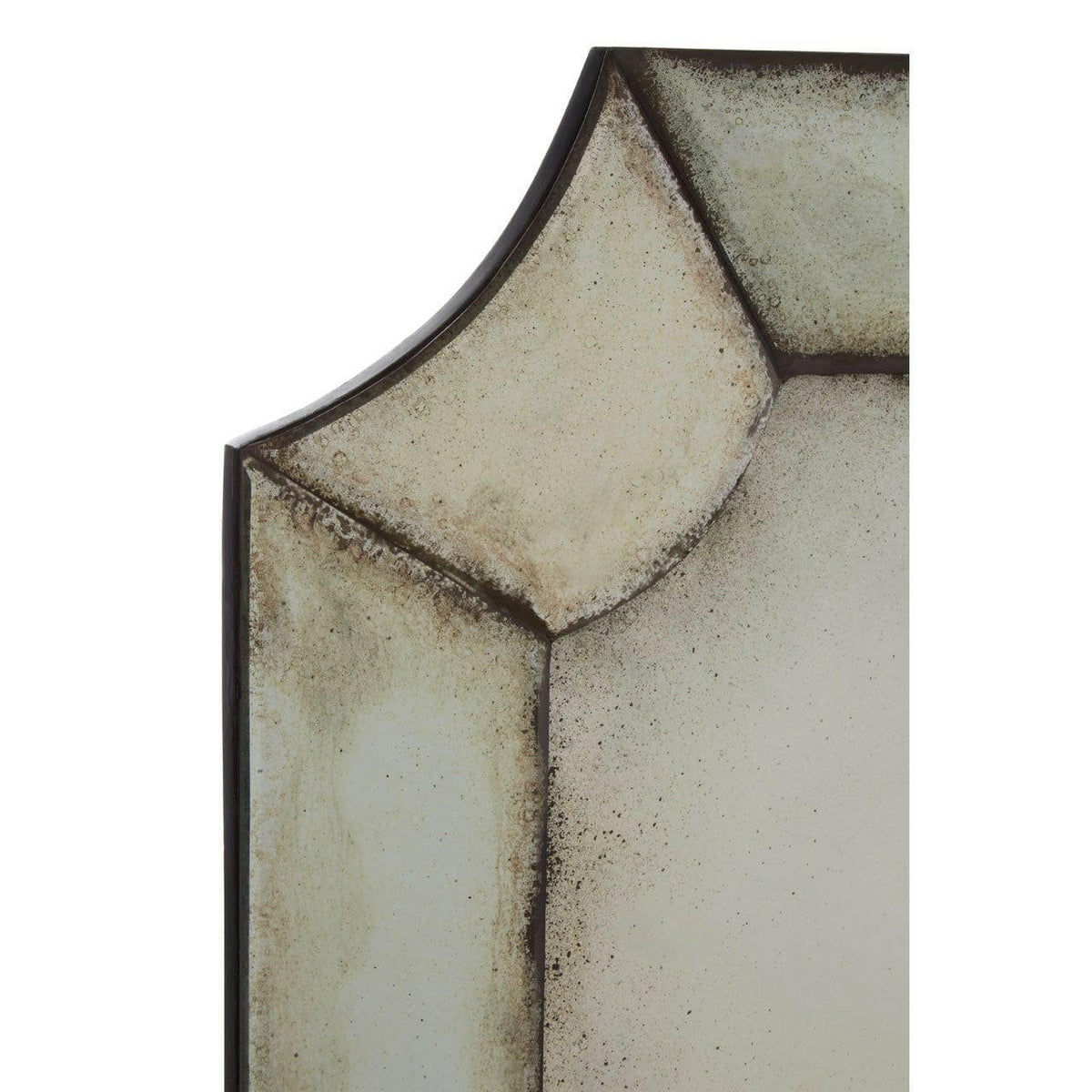 Riza Wall Mirror With Curved Corners.