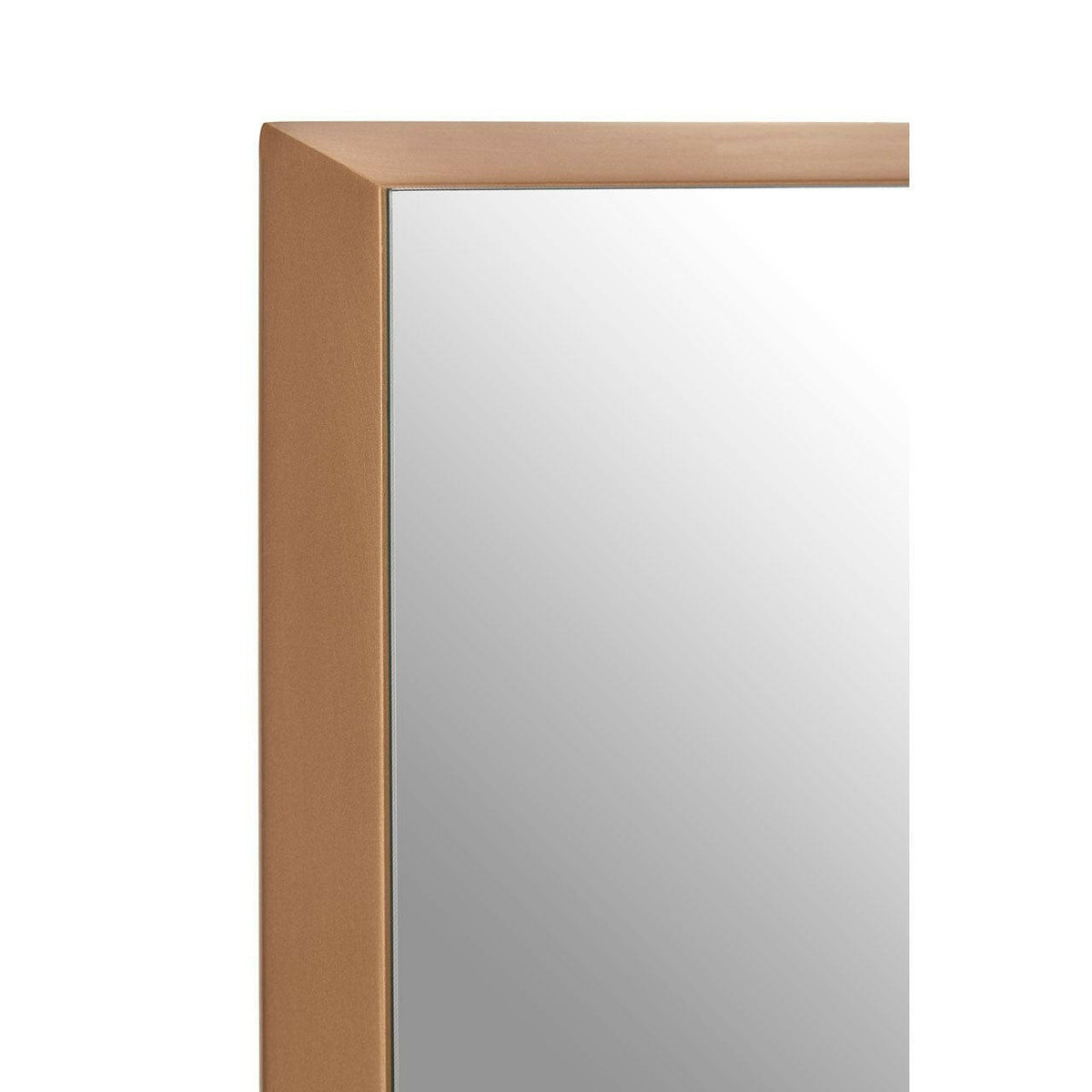 Small Square Gold Finish Wall Mirror.
