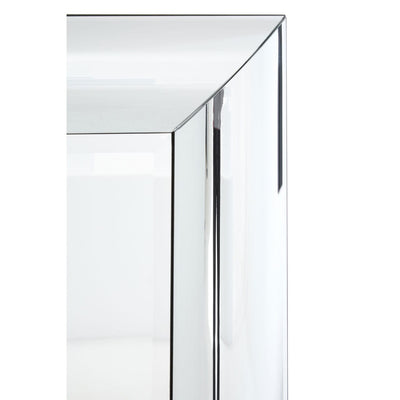 Hamilton Interiors Mirrors Thick Silver Frame Rectangular Wall Mirror House of Isabella UK