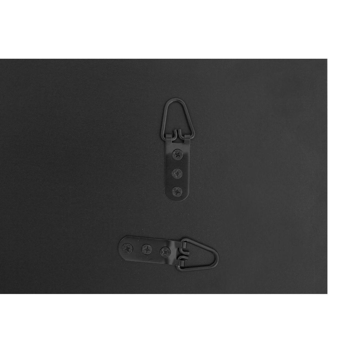 Thick Silver Frame Rectangular Wall Mirror.