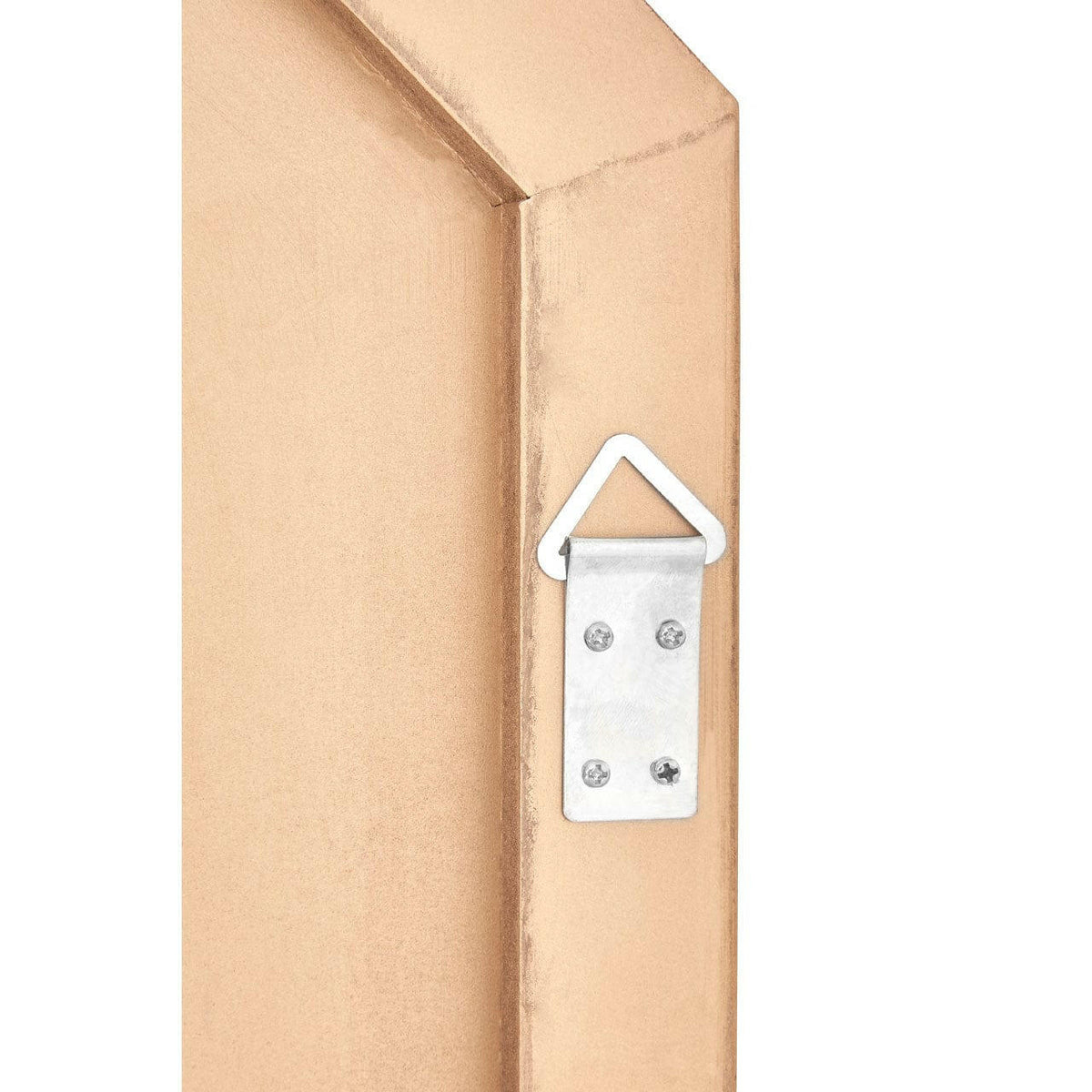 Wall Mirror With Gold Resin Frame.