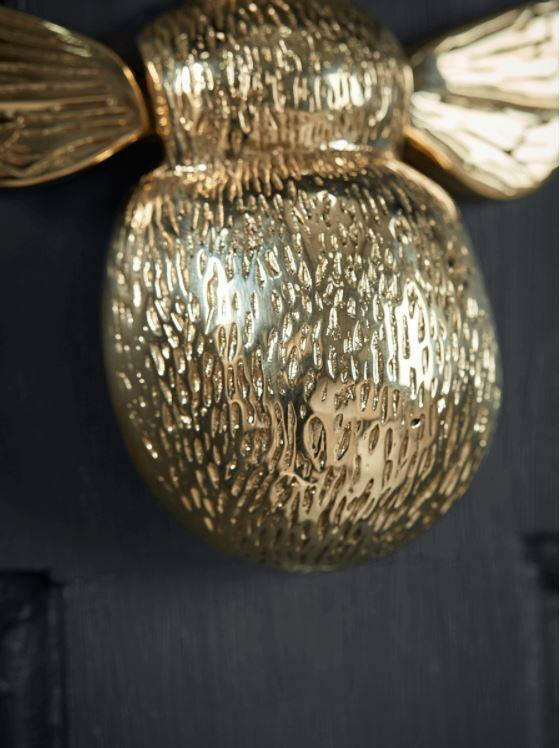 Brass Bee Door Knocker.