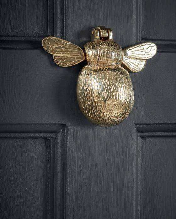 Brass Bee Door Knocker.