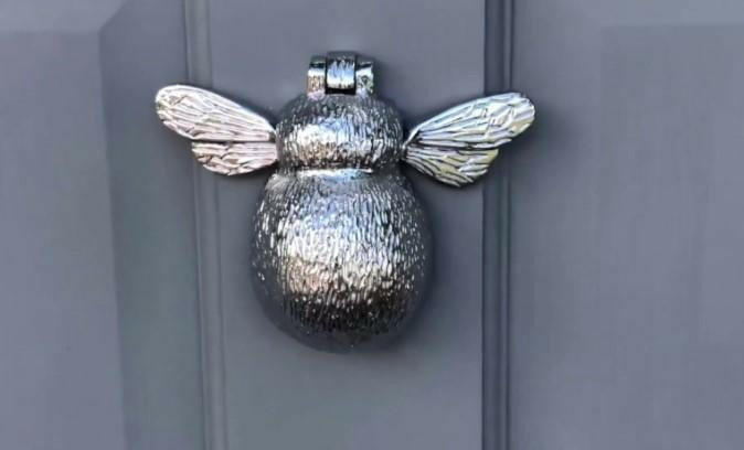 Chrome Bee Door Knocker.