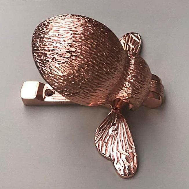 Rose Gold Copper Bee Door Knocker.