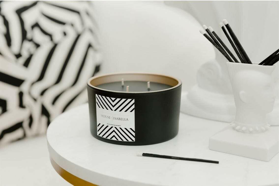 Luxury Scented 3-Wick Candle Tuberose & Orange Blossom.